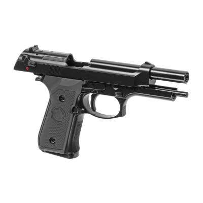 Pistola Airsoft GBB WE M9 V2 Full Metal Preta - fotografia 3
