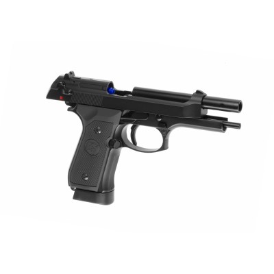 Pistola Airsoft GBB CO₂ KJ Works M9 Full Metal Preta - fotografia 3