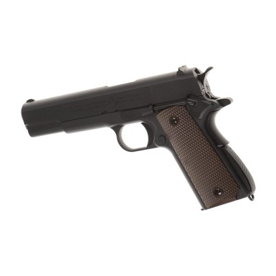Pistola Airsoft GBB AW Custom Colt M1911 Full Metal Preta - fotografia 2