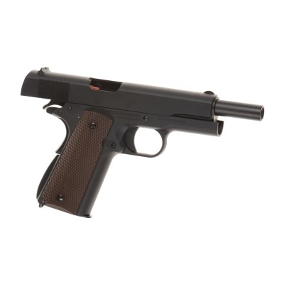 Pistola Airsoft GBB AW Custom Colt M1911 Full Metal Preta - fotografia 3