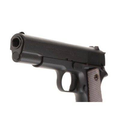 Pistola Airsoft GBB AW Custom Colt M1911 Full Metal Preta - fotografia 4