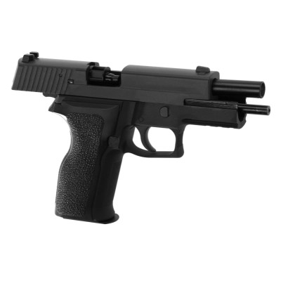 Pistola Airsoft GBB WE P226R E2 Full Metal Preta - fotografia 3