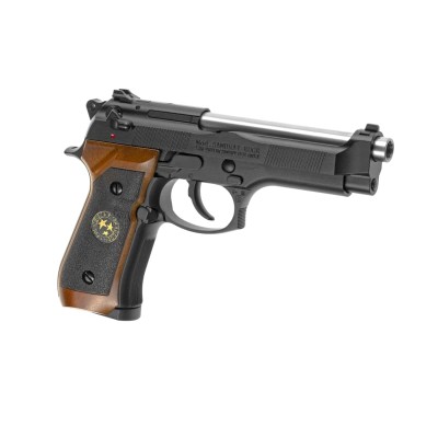 Pistola Airsoft GBB CO₂ WE M92 Samurai Edge Biohazard Full Metal Preta - vista do produto
