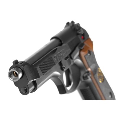 WE M92 Samurai Edge Biohazard Full Metal CO₂ Black Airsoft Pistol - photo 4