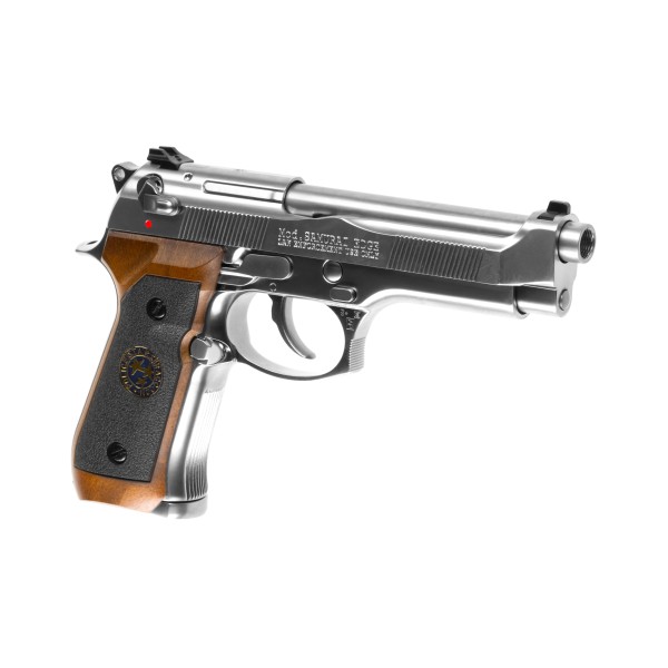 Pistola GBB M92 Samurai Edge Biohazard Full Metal Prateada [WE]