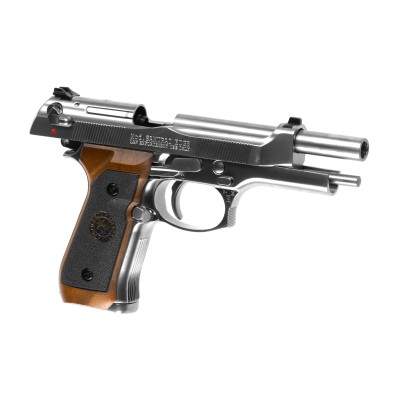 WE M92 Samurai Edge Biohazard Full Metal GBB Silver Airsoft Pistol - photo 3