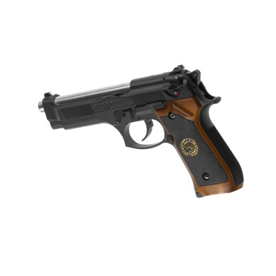 Pistola Airsoft GBB WE M92 Samurai Edge Biohazard Full Metal Preta - fotografia 2