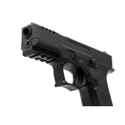Pistola Airsoft GBB AW Custom VX9100 Full Metal Preta - fotografia 4