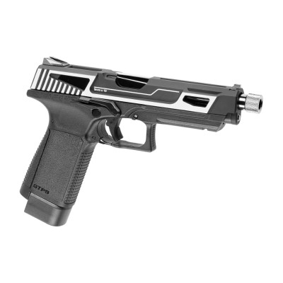 G&G GTP 9 MS CO₂ Silver Airsoft Pistol - product view