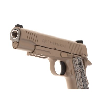 Pistola Airsoft GBB CO₂ Colt M45A1 Coyote - fotografia 4