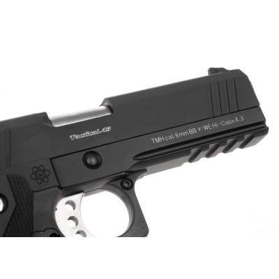 Pistola Airsoft GBB WE Hi-Capa 4.3 OPS Full Metal Preta - fotografia 5