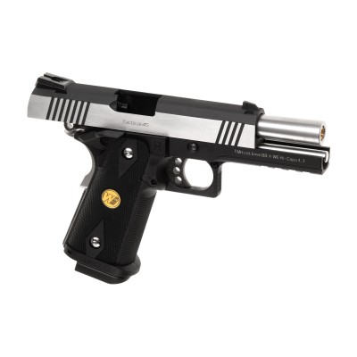 WE Hi-Capa 4.3 OPS Full Metal GBB Silver Airsoft Pistol - photo 3