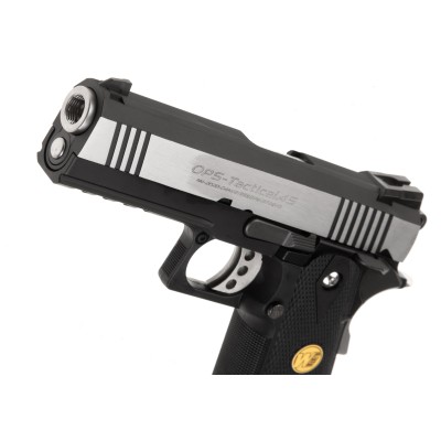 WE Hi-Capa 4.3 OPS Full Metal GBB Silver Airsoft Pistol - photo 4