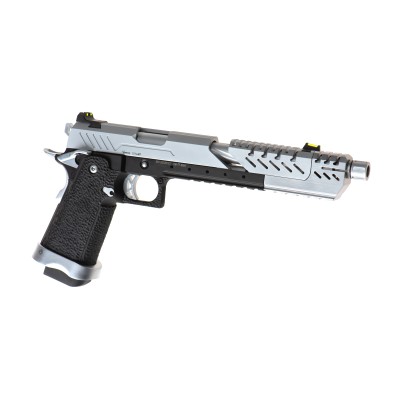Pistola Airsoft GBB Vorsk Hi-Capa Titan 7 Cromada - vista do produto
