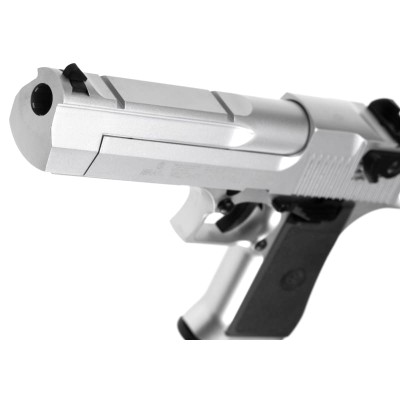 Pistola Airsoft GBB CO₂ KWC DE .50 Metal Version Silver - fotografia 4