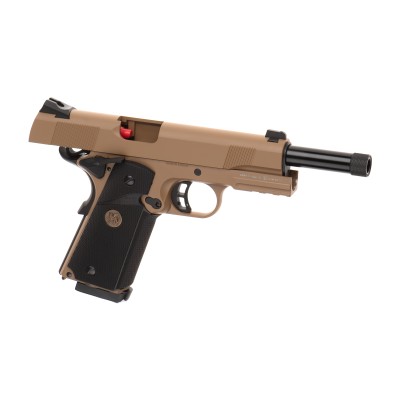 Pistola Airsoft GBB KJ Works M1911 MEU TBC Full Metal Coyote - fotografia 3