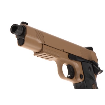 KJ Works M1911 MEU TBC Full Metal GBB Tan Airsoft Pistol - photo 4