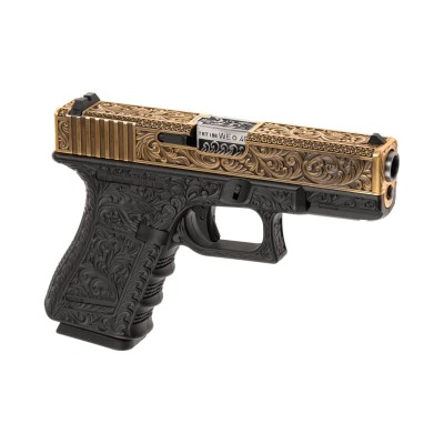 WE WE19 Etched Metal Version GBB Ivory Airsoft Pistol - product view
