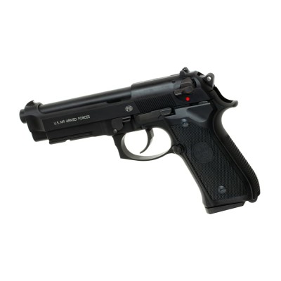 Pistola Airsoft GBB Beretta M9 Full Metal Preta - fotografia 2