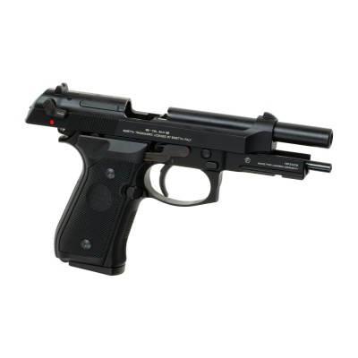 Pistola Airsoft GBB Beretta M9 Full Metal Preta - fotografia 3