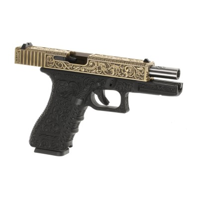 WE WE17 Etched Metal Version GBB Gold Airsoft Pistol - photo 3