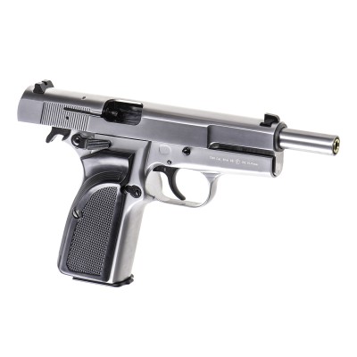 WE Hi-Power Mk3 Full Metal GBB Silver Airsoft Pistol - photo 3
