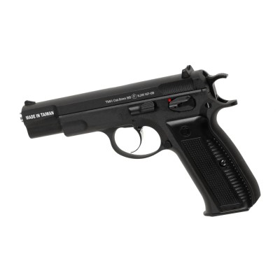 Pistola Airsoft GBB KJ Works KP-09 Full Metal Preta - fotografia 2