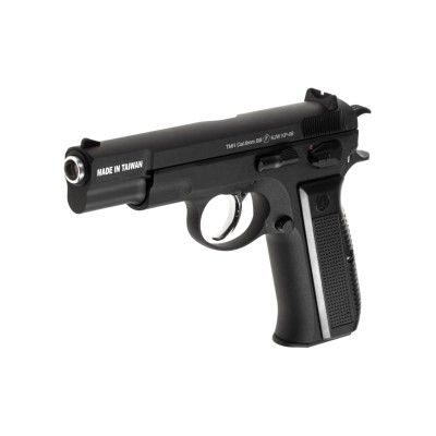 Pistola Airsoft GBB KJ Works KP-09 Full Metal Preta - fotografia 4