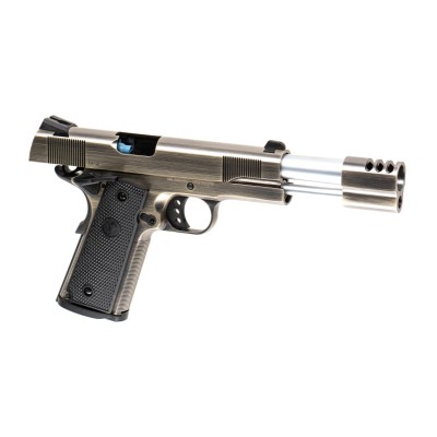 Pistola Airsoft GBB Vorsk VP-X Brushed Prateada - fotografia 3