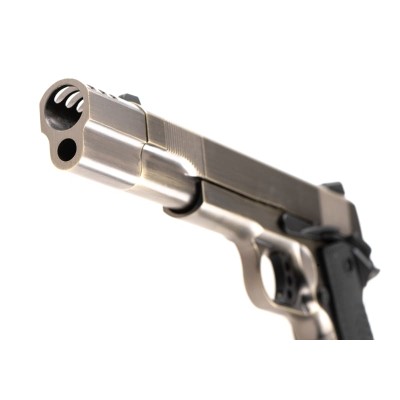Pistola Airsoft GBB Vorsk VP-X Brushed Prateada - fotografia 4