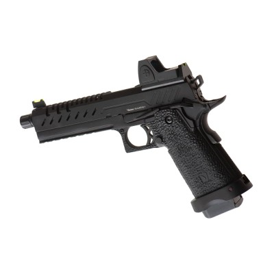 Pistola Airsoft GBB Vorsk Hi-Capa 5.1 + BDS Preta - fotografia 2