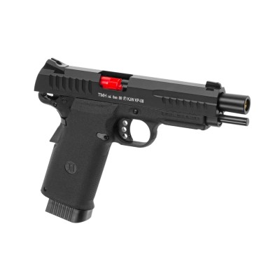 Pistola Airsoft GBB CO₂ KJ Works KP-08 Full Metal Preta - fotografia 3