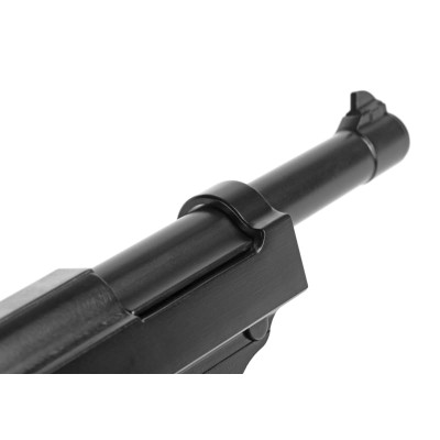 Pistola Airsoft GBB WE P38 Full Metal Preta - fotografia 6