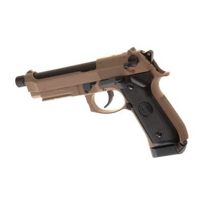 Pistola Airsoft GBB CO₂ KJ Works M9 A1 TBC Full Metal Coyote - fotografia 2