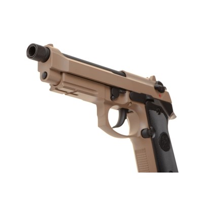 Pistola Airsoft GBB CO₂ KJ Works M9 A1 TBC Full Metal Coyote - fotografia 4