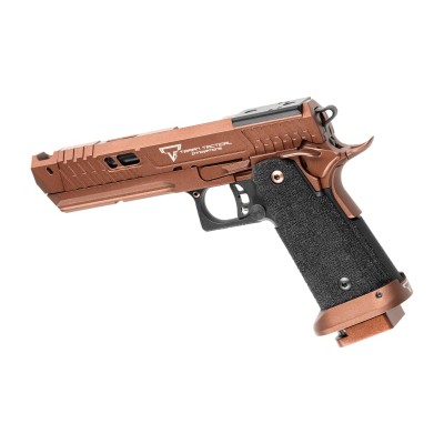 Pistola Airsoft GBB Army Armament R615 TTI Full Metal Preta - fotografia 2