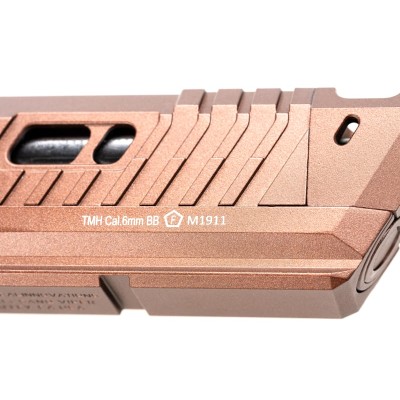 Pistola Airsoft GBB Army Armament R615 TTI Full Metal Preta - fotografia 5