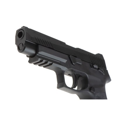 Pistola Airsoft GBB CO₂ SIG Sauer ProForce P320 M17 Full Metal Blowback Preta - fotografia 4