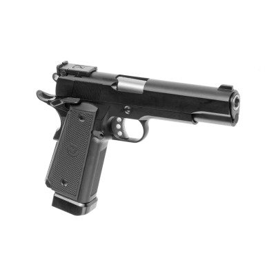 Pistola Airsoft GBB CO₂ WE M1911 A1 Tactical Full Metal Preta - vista do produto