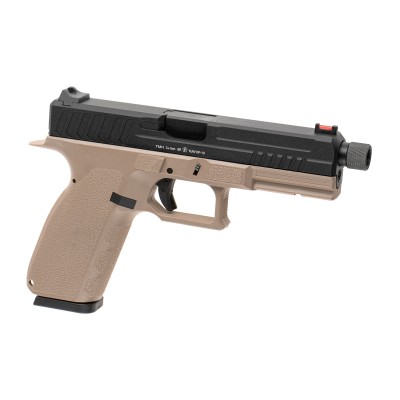 KJ Works KP-13 TBC Metal Version CO₂ Tan Airsoft Pistol - product view