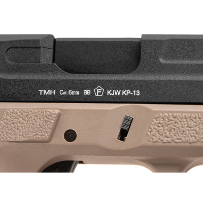 Pistola Airsoft GBB CO₂ KJ Works KP-13 TBC Metal Version Coyote - fotografia 6