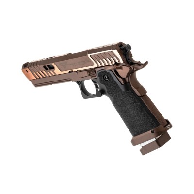 Pistola Airsoft GBB Taran Tactical SV0130 2011 Sand Viper Full Auto Full Metal Preta - fotografia 2