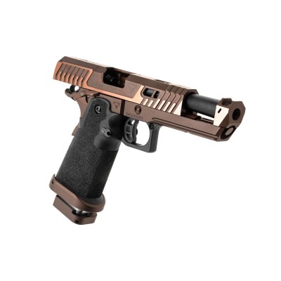 Pistola Airsoft GBB Taran Tactical SV0130 2011 Sand Viper Full Auto Full Metal Preta - fotografia 3