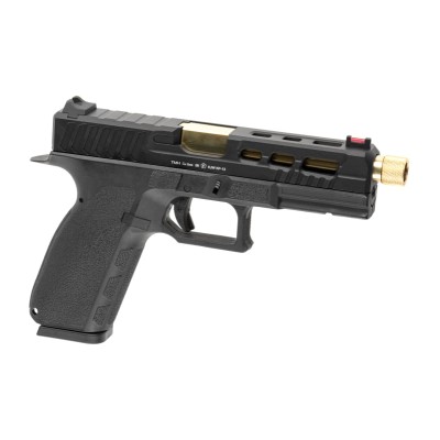Pistola Airsoft GBB KJ Works KP-13 TBC Custom Metal Version Preta - vista do produto