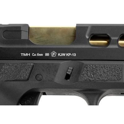 Pistola Airsoft GBB KJ Works KP-13 TBC Custom Metal Version Preta - fotografia 6