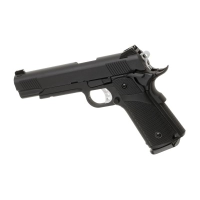 Pistola Airsoft GBB KJ Works Hi-Capa 5.1 Full Metal Preta - fotografia 2