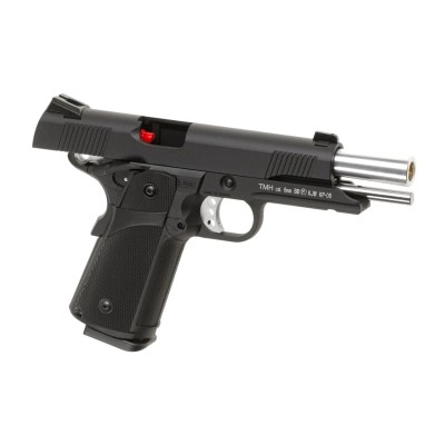 Pistola Airsoft GBB KJ Works Hi-Capa 5.1 Full Metal Preta - fotografia 3