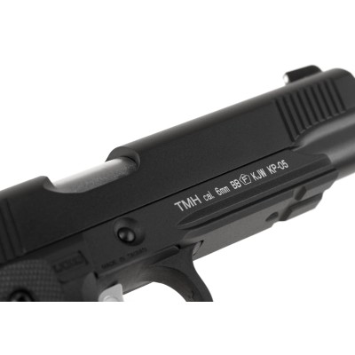 Pistola Airsoft GBB KJ Works Hi-Capa 5.1 Full Metal Preta - fotografia 5