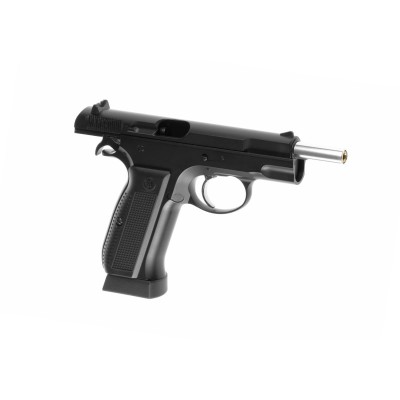 Pistola Airsoft GBB CO₂ KJ Works KP-09 Full Metal Preta - fotografia 3