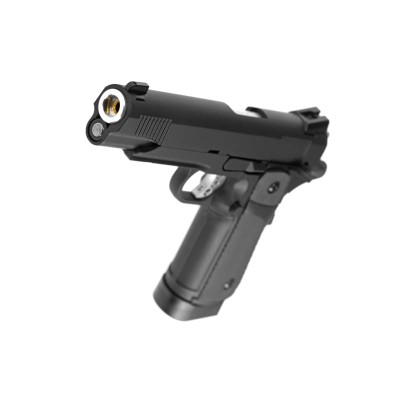 Pistola Airsoft GBB CO₂ KJ Works Hi-Capa 5.1 Full Metal Preta - fotografia 4